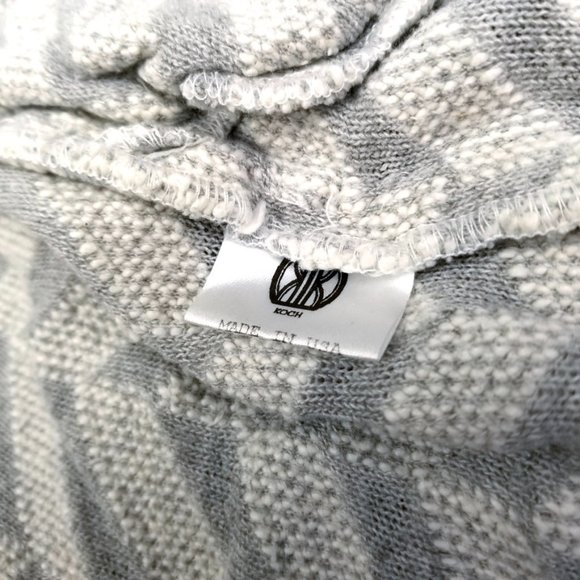 KOCH | Textured Knit Herringbone Shorts White Grey - Picture 7 of 12